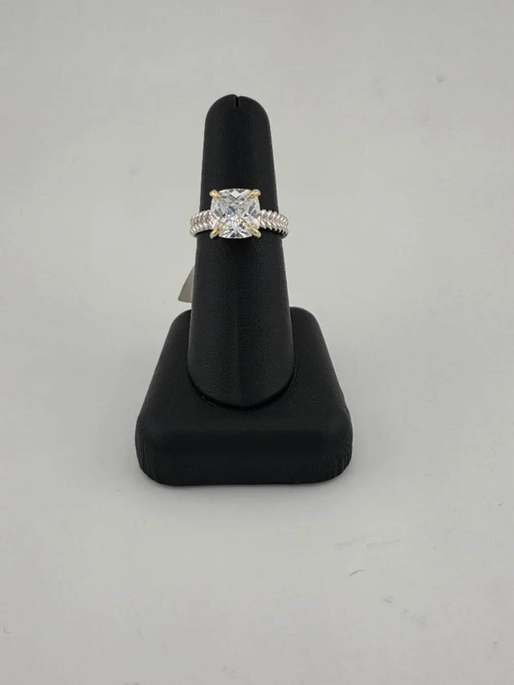 Brand New Sterling Silver 925 Square Gemstone Ring